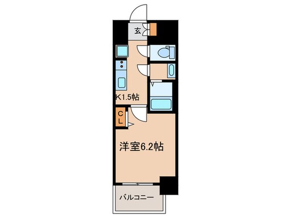 ﾌﾟﾚｻﾝｽTHE大須観音(1404)の物件間取画像